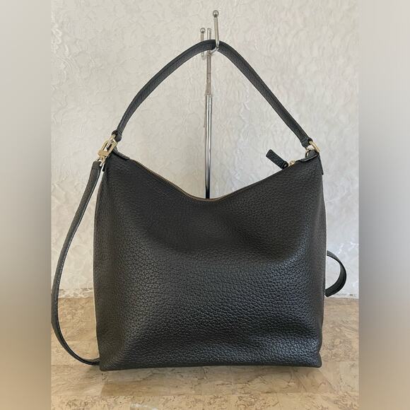 KATE SPADE black white edge hobo shoulder bag - Picture 2 of 9